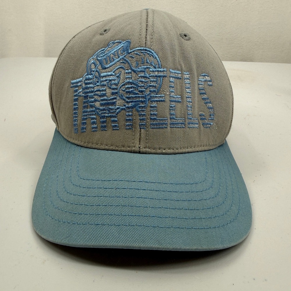 Russell Athletic UNC Tar Heels Hat Mens OSFM Grey Blue Snapback Rameses Logo